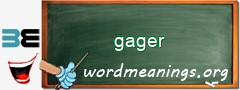 WordMeaning blackboard for gager